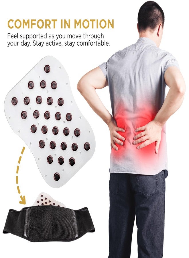 Goodscious Lower Back Support for Nikken Kenko MagFlex 14471, Use w/ Kenko Therm Back Belt for Posture Corrector, Magnet Care for Neck & Lumbar Pain, Lumbar Brace Magnetic Therapy Pad & Office Chair Support - Image 3